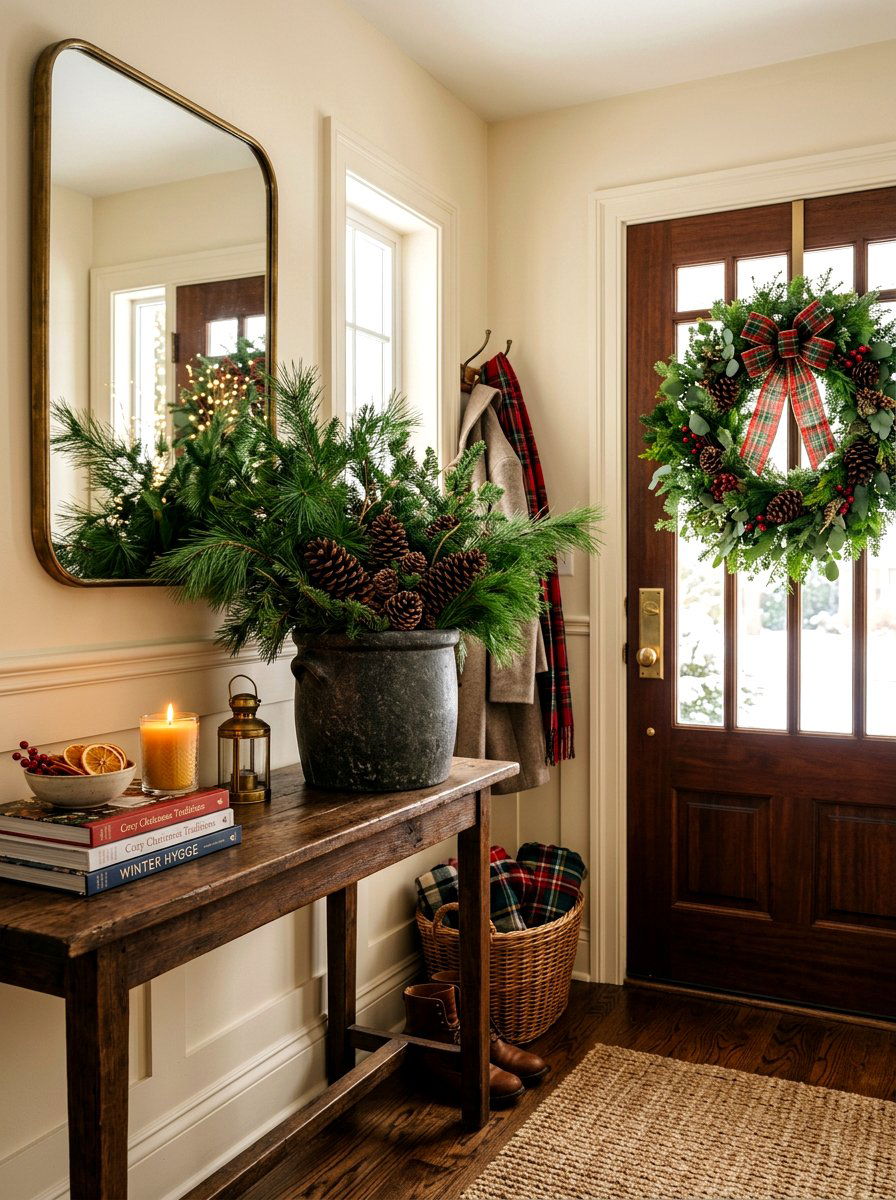 Pine Branch Holiday Greenery - 30 branch decor ideas