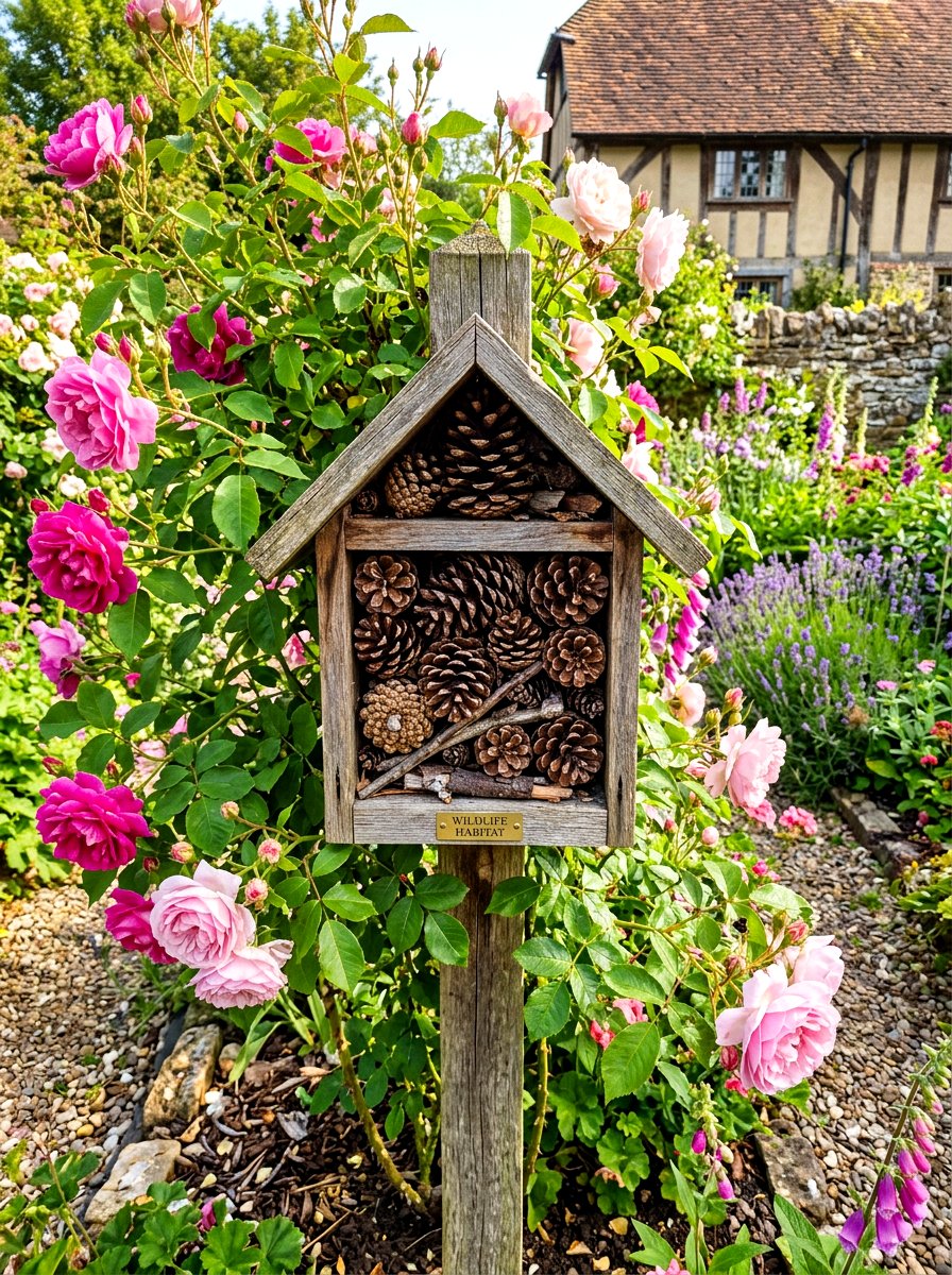 Pine Cone Insect Shelter - 30 insect hotel ideas