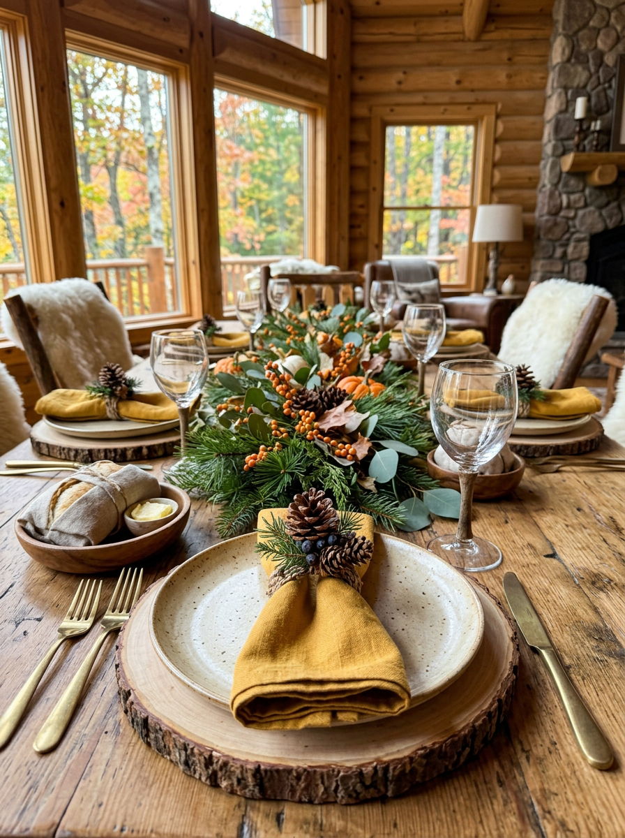 Pine Cone Napkin Ring - 30 napkin ring ideas