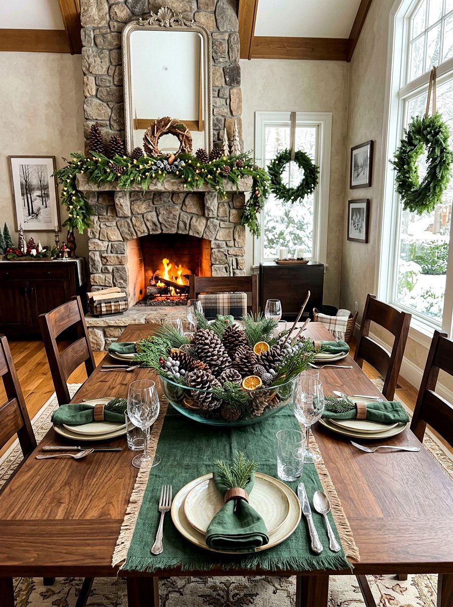 Pine Cone Table Centerpiece - 30 rustic table centerpiece ideas