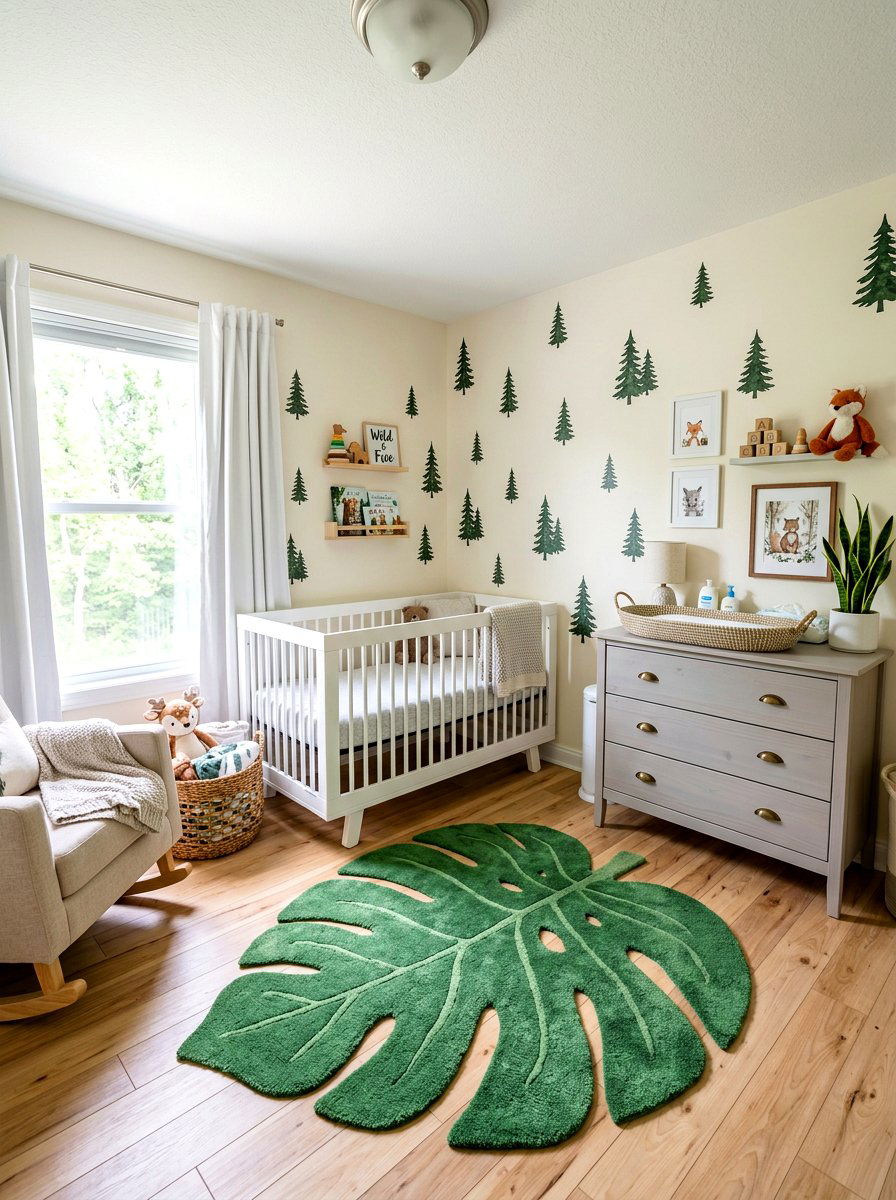 Pine Tree Decal - 30 woodland nursery ideas