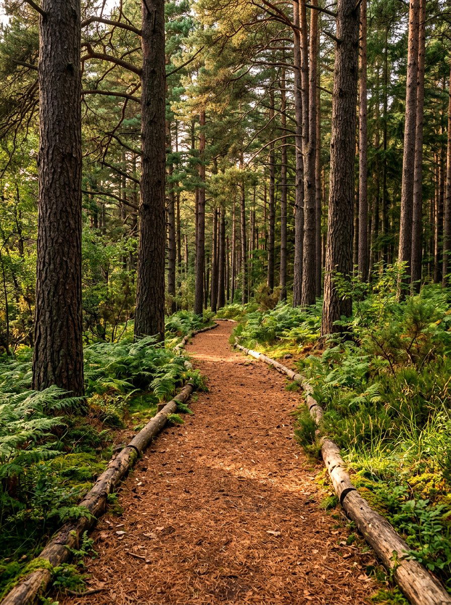 Pine needle forest floor path - 30 secret path garden ideas