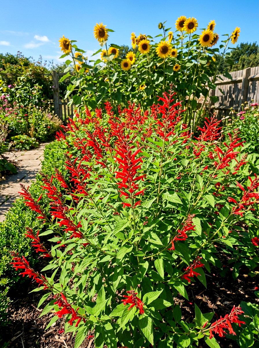 Pineapple Sage Patch - 30 sensory herb garden ideas