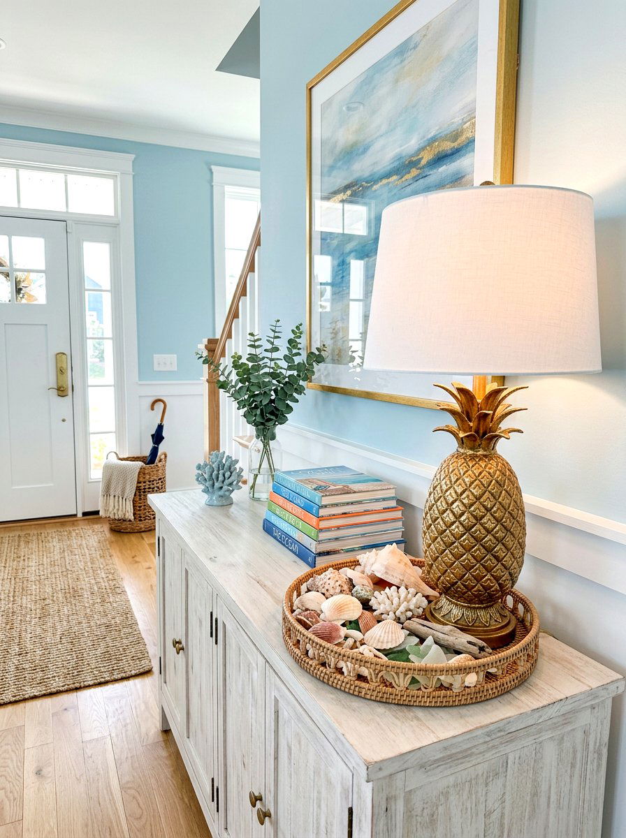 Pineapple Table Lamp - 30 palm beach decor ideas