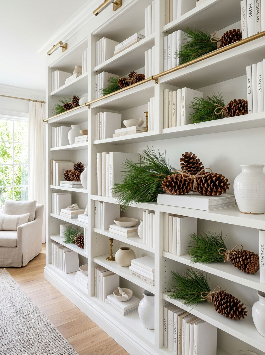 Pinecone Greenery Bundle - 30 winter greenery decor ideas