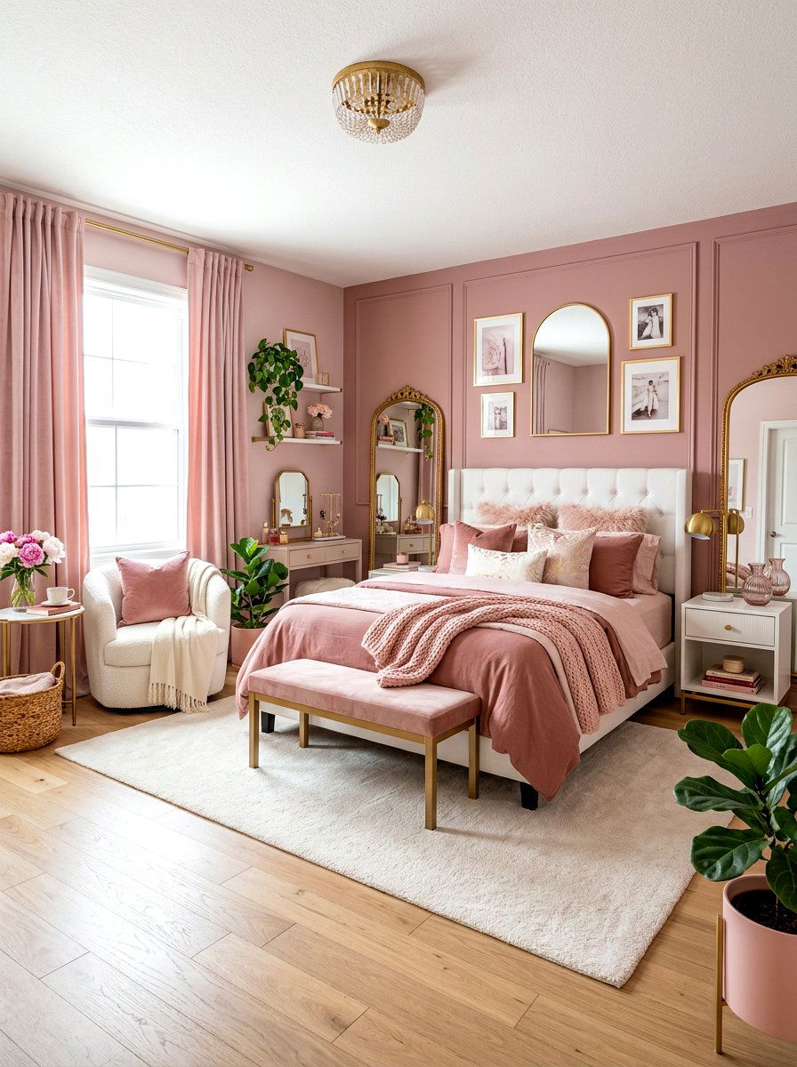 Pink Aesthetic Bedroom - 30 coquette bedroom decor ideas