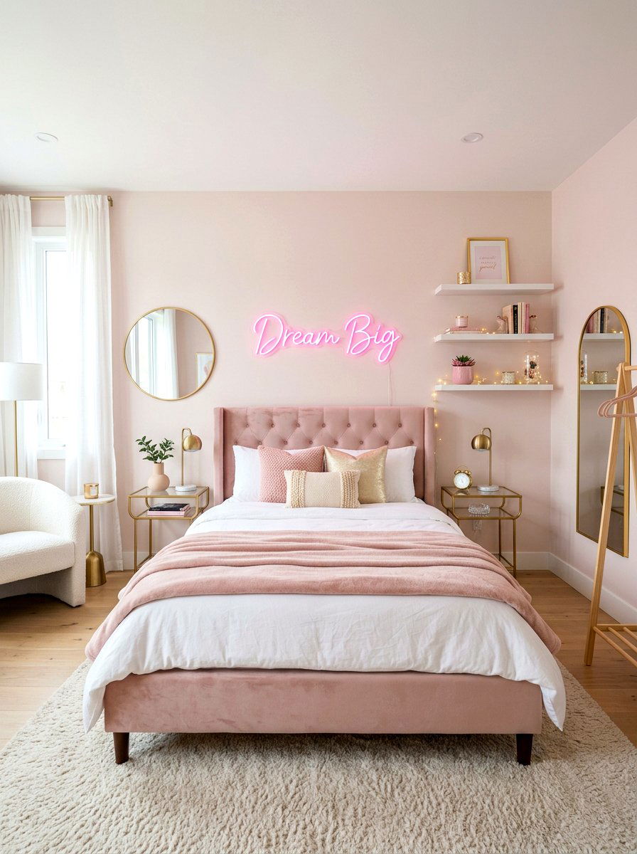 Pink Aesthetic Teen Room - 30 cool teen room ideas aesthetic