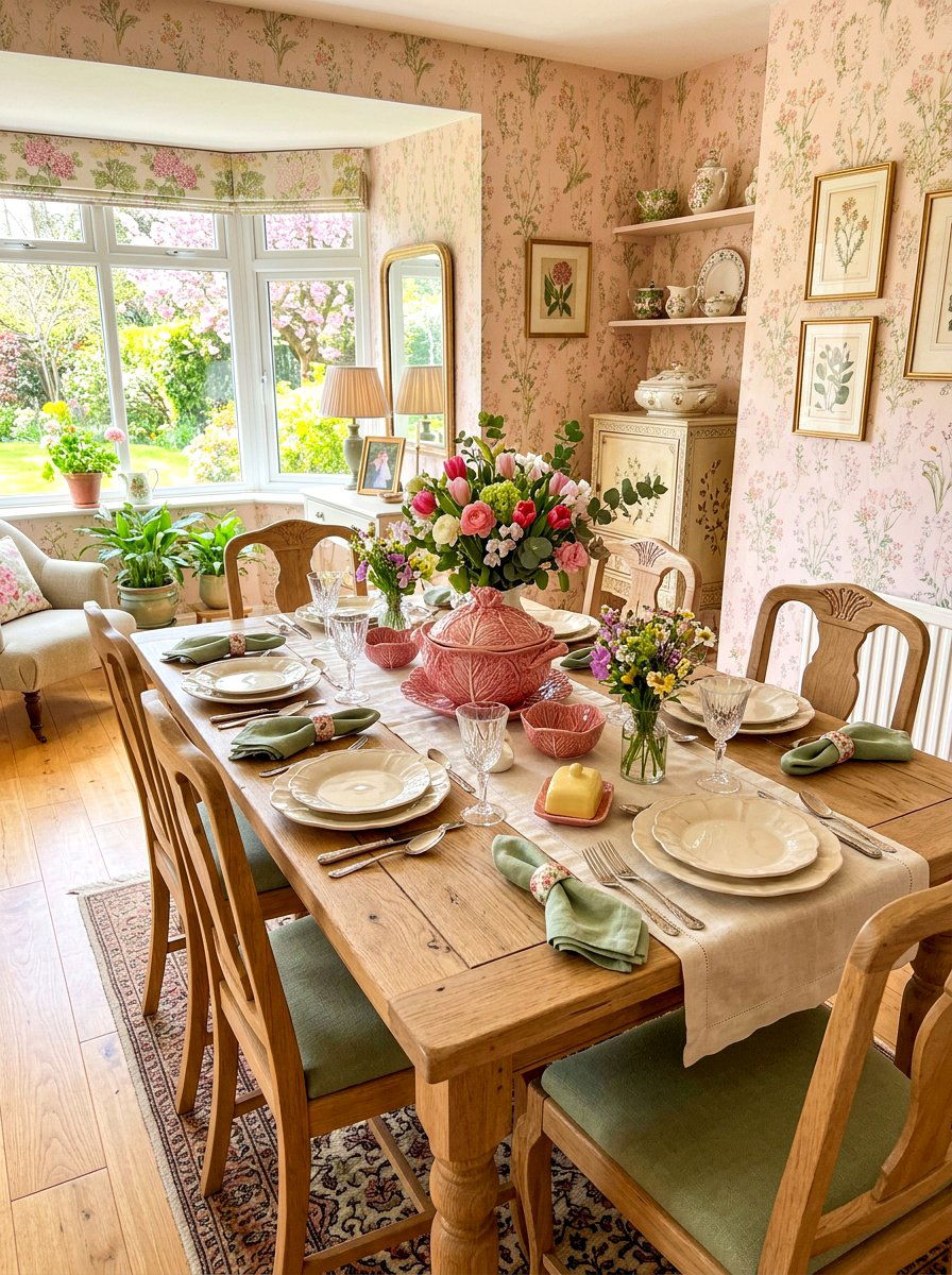Pink Cabbage Leaf Tureen - 30 cabbageware dining ideas