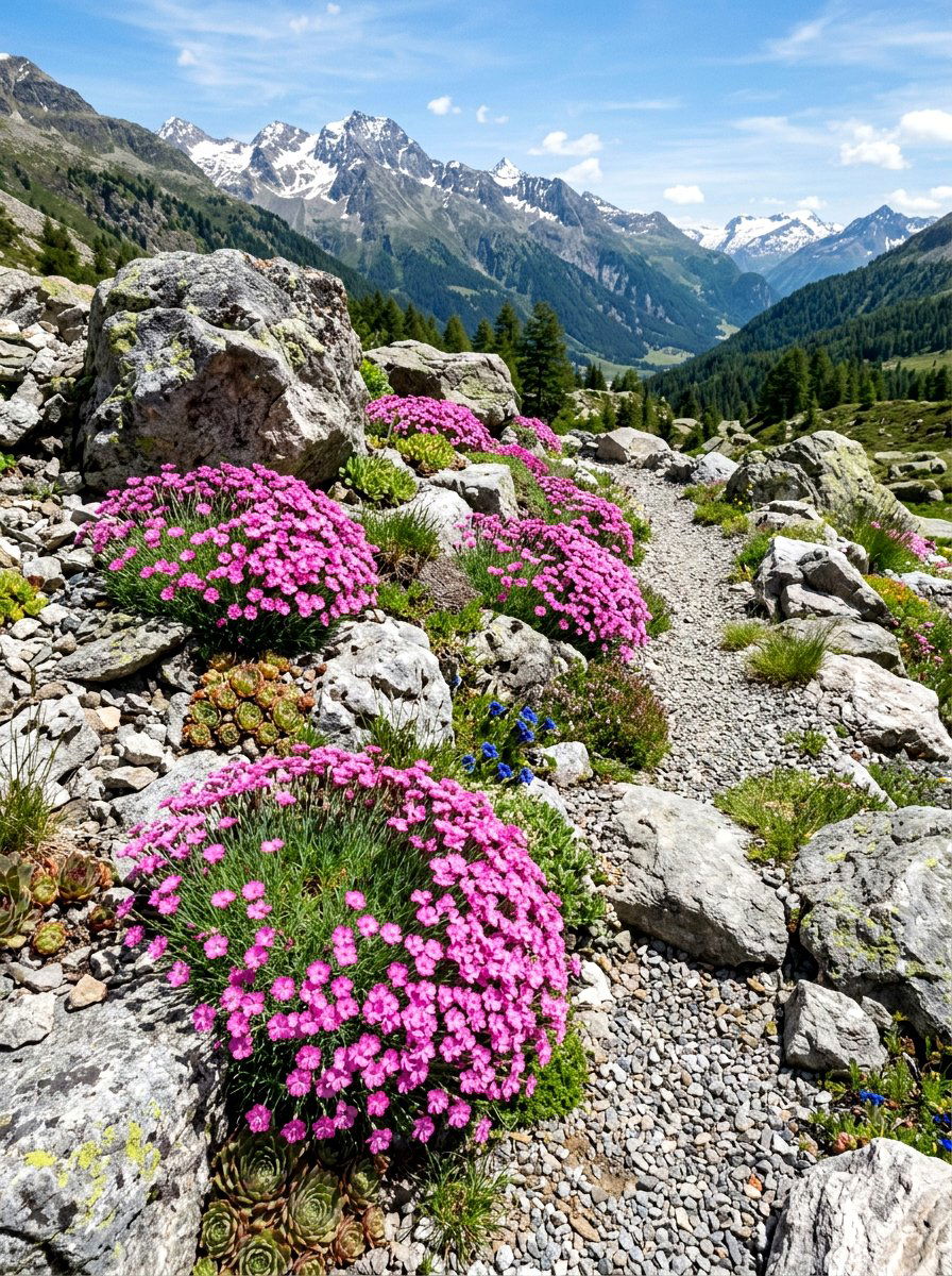 30 Pink Flower Bed Ideas for a Colorful Spring Garden Glow