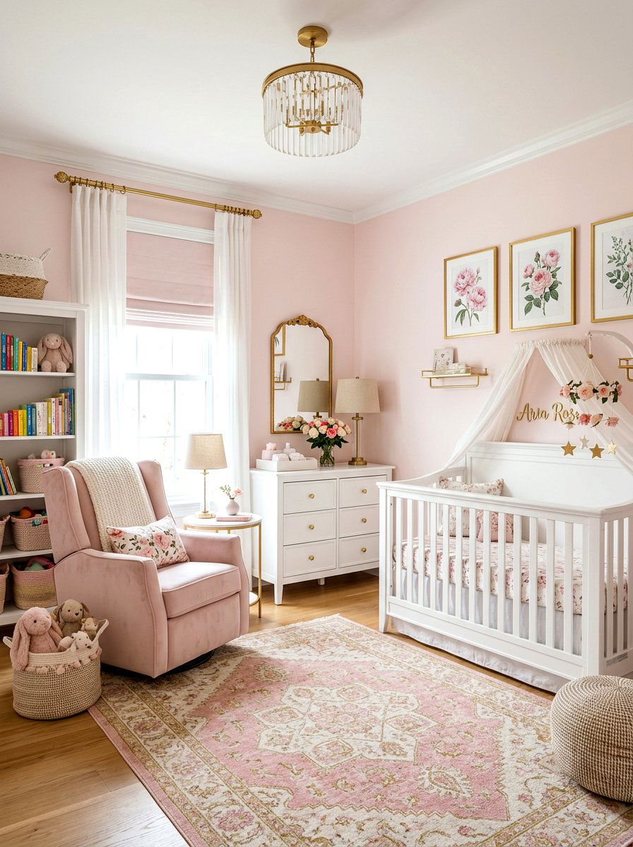 Pink Nursery - 30 baby room ideas