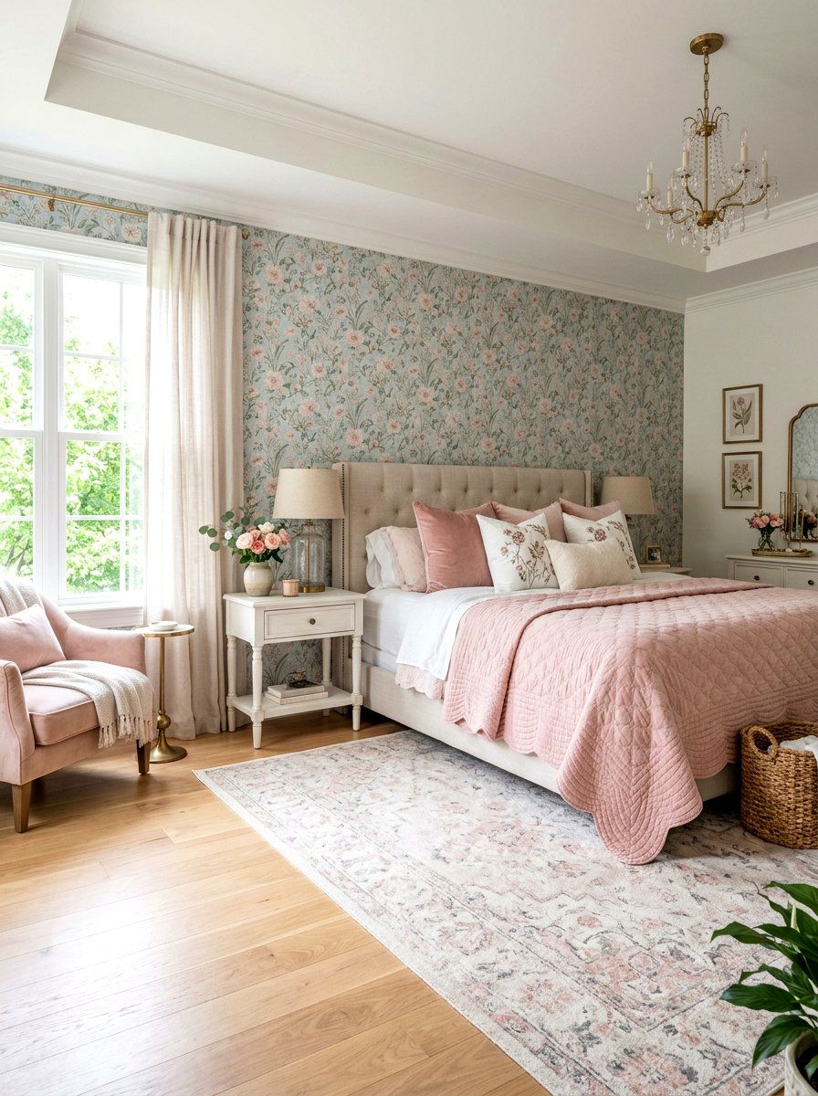 Pink Scalloped Quilt - 30 scalloped bedding ideas