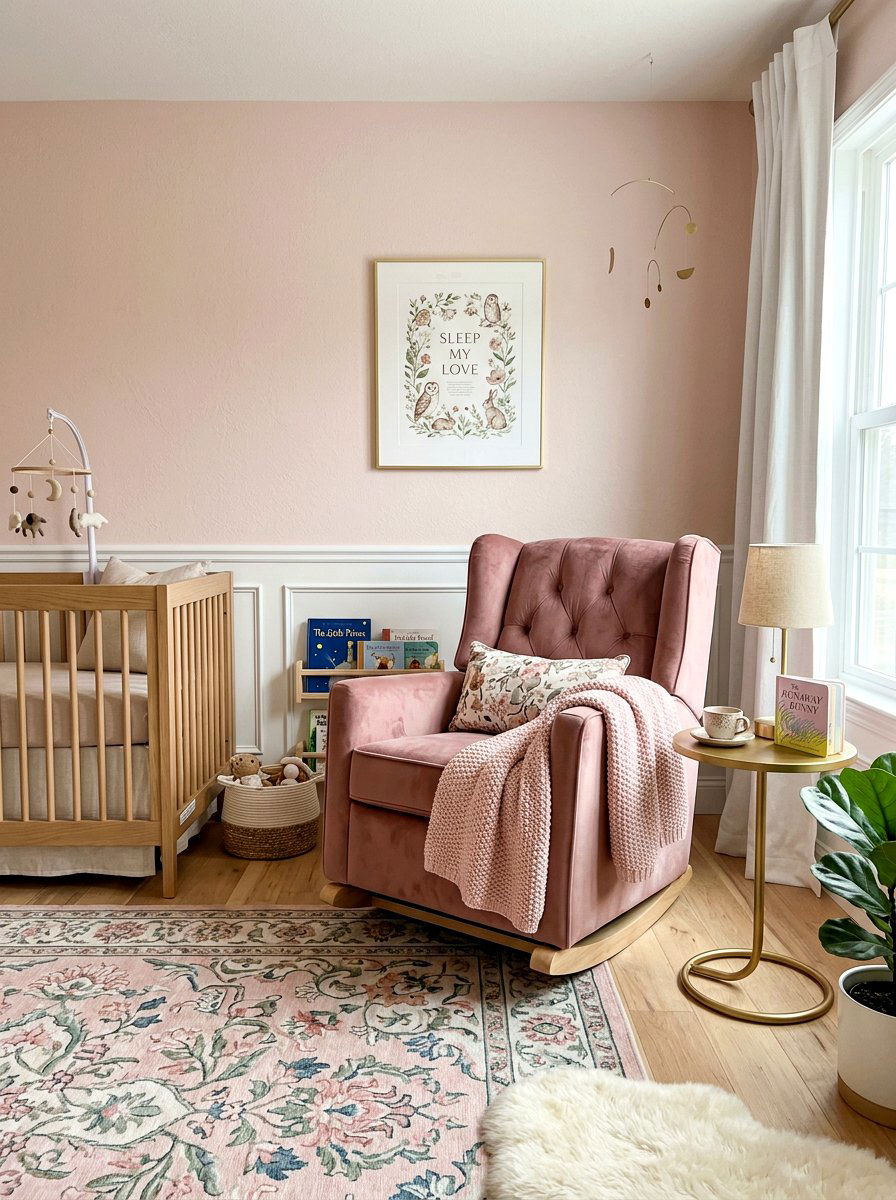 30 Nursery Rocking Chair Corner Ideas for Calming Baby Evenings