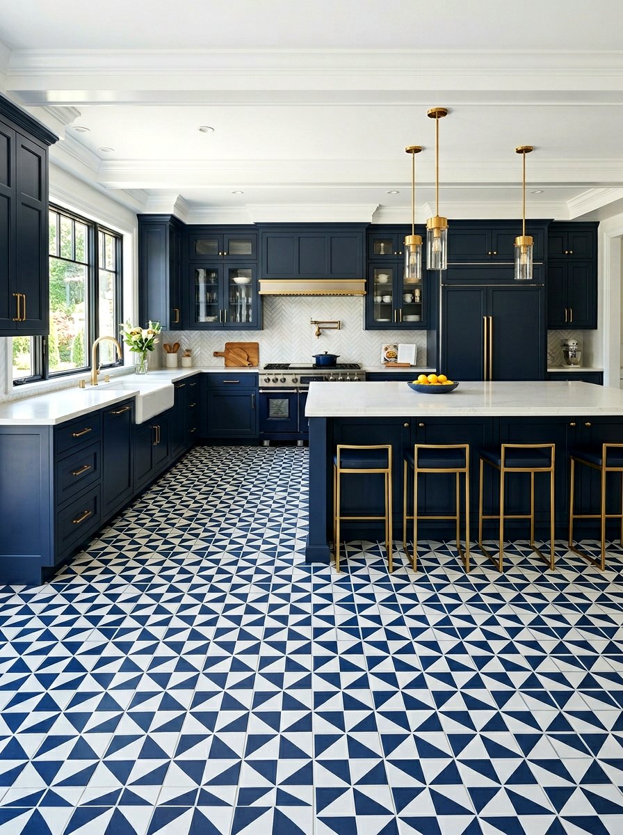 Pinwheel Tile Floor - 30 tile floor pattern ideas