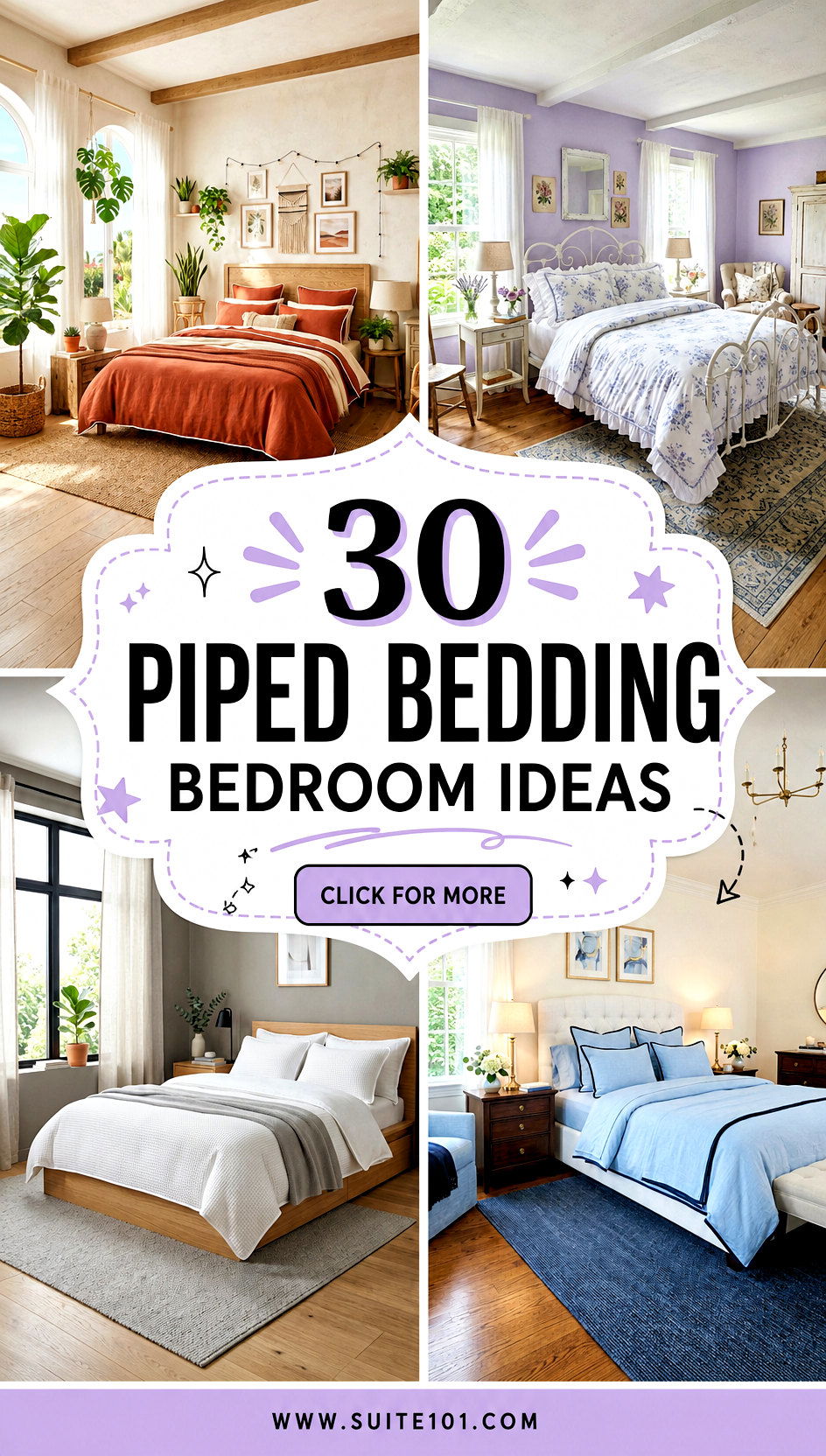 Piped Bedding Bedroom Ideas 30 Sharp Styles for Instant Charm - Piped Bedding Bedroom Ideas: 30 Sharp Styles for Instant Charm