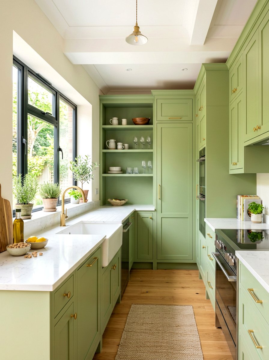 Pistachio green kitchen cabinets - 30 pistachio kitchen ideas