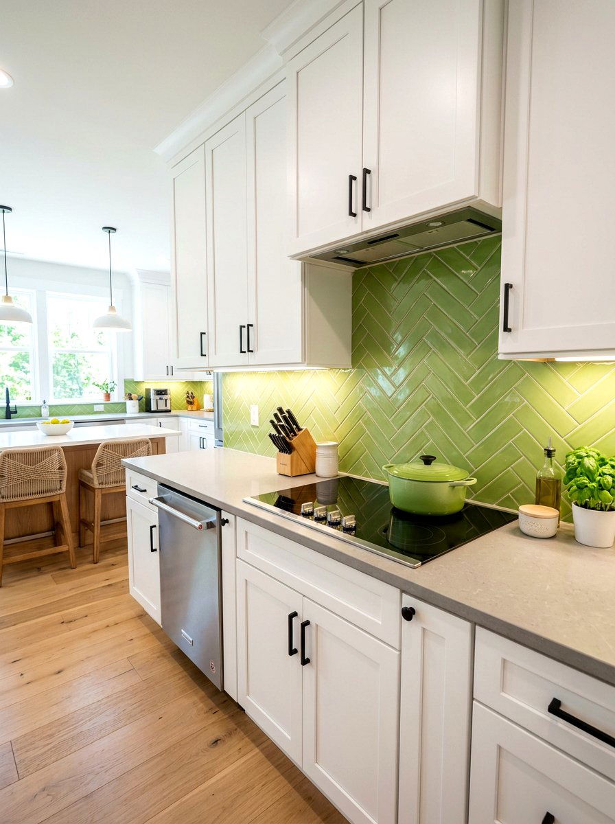 Pistachio kitchen subway tile - 30 pistachio kitchen ideas