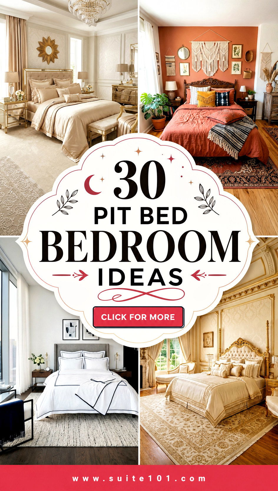 Pit Bed Bedroom Ideas 30 Statement Beds for a Luxe Look - Pit Bed Bedroom Ideas: 30 Statement Beds for a Luxe Look
