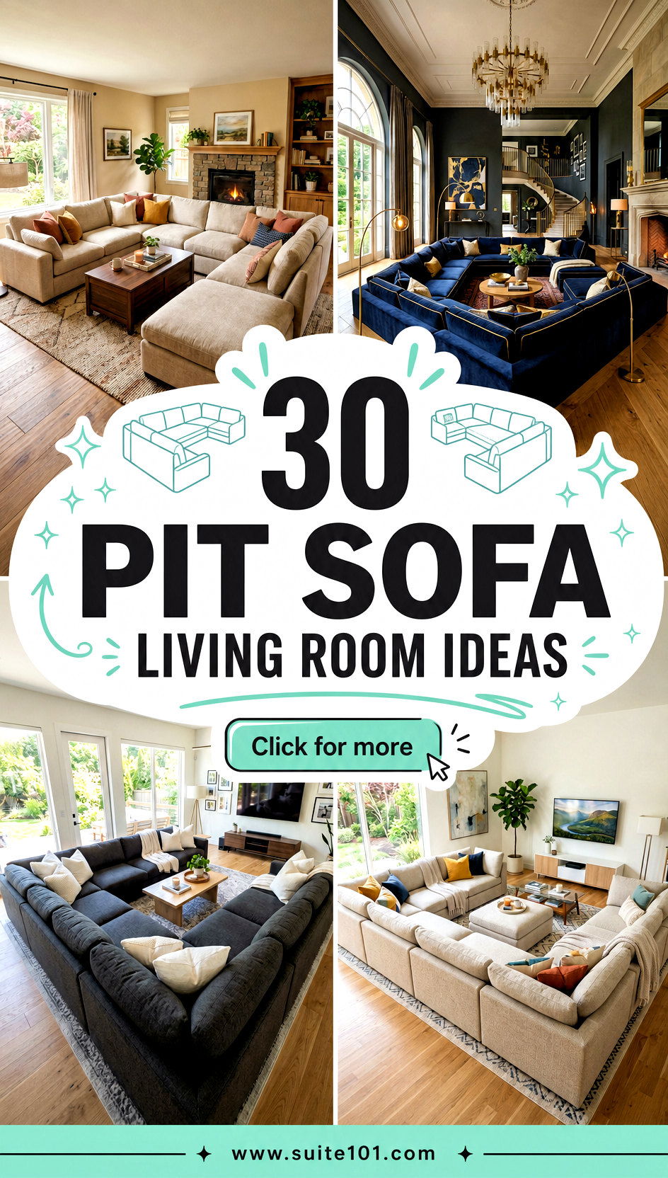 Pit Sofa Living Room Ideas 30 Cozy Layouts Youll Love - Pit Sofa Living Room Ideas: 30 Cozy Layouts You'll Love