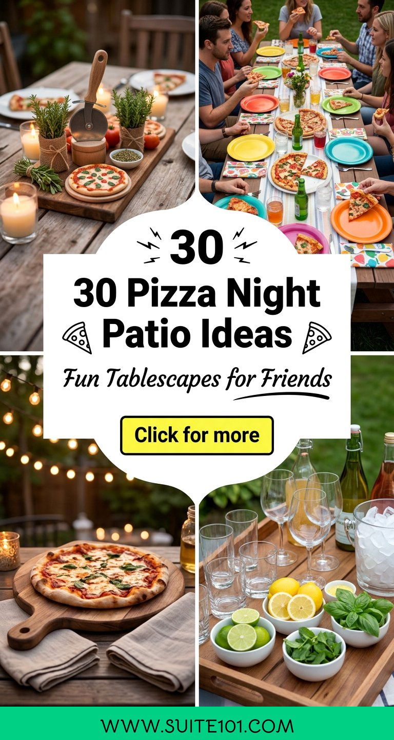 Pizza Night Patio Ideas 30 Fun Tablescapes for Friends - Pizza Night Patio Ideas: 30 Fun Tablescapes for Friends