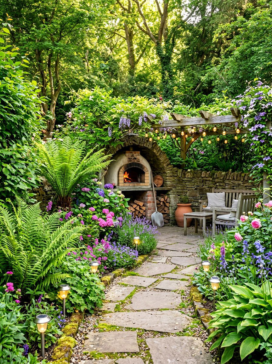 Pizza Oven In Garden Nook - 30 outdoor pizza oven ideas