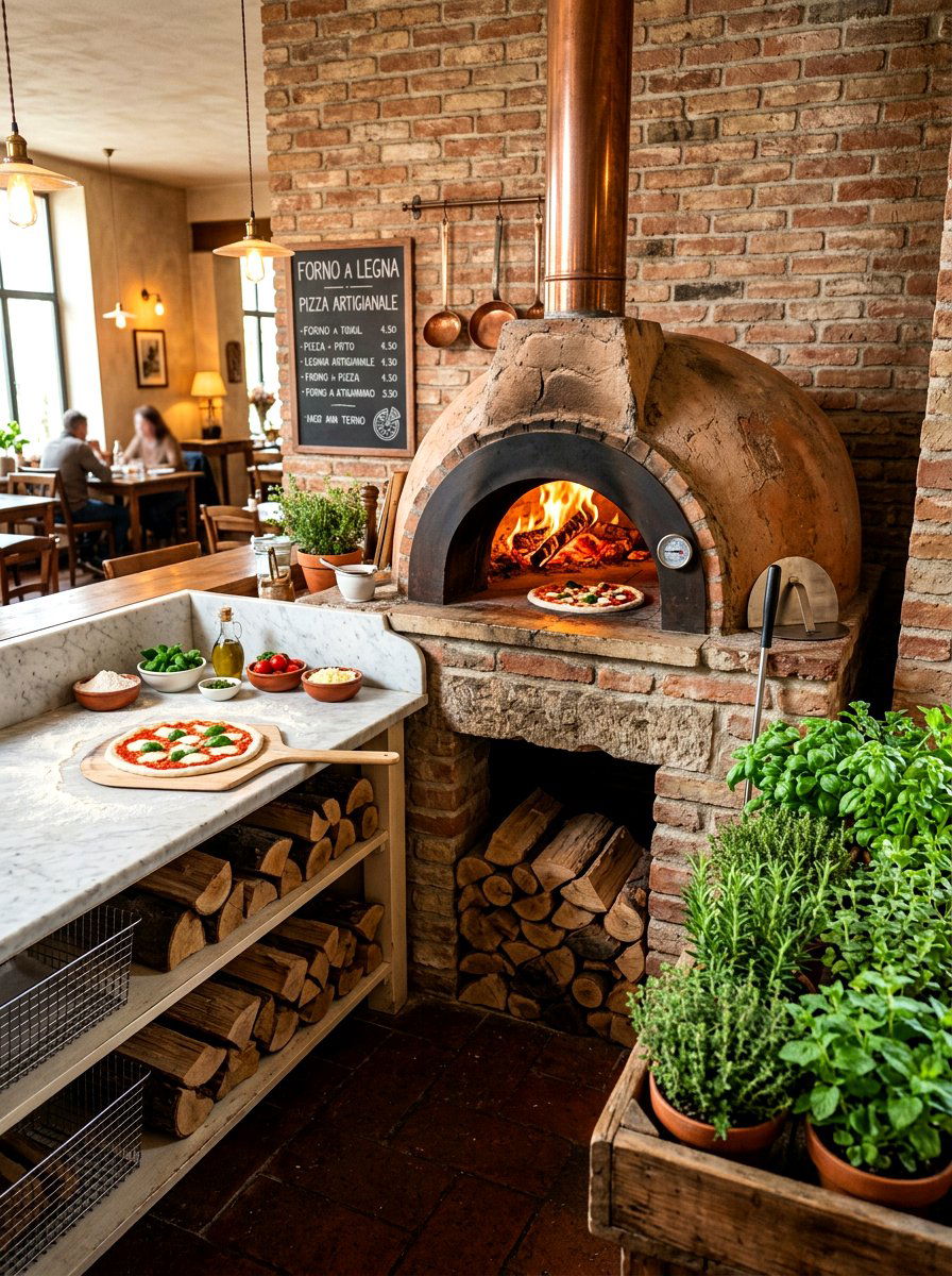 Pizza Oven Station - 30 entertainer backyard ideas