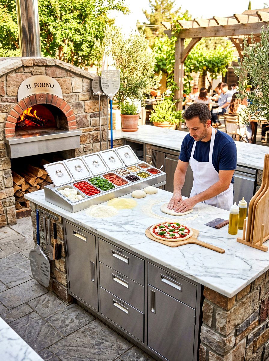 Pizza Oven With Prep Station - 30 pizza oven patio design ideas