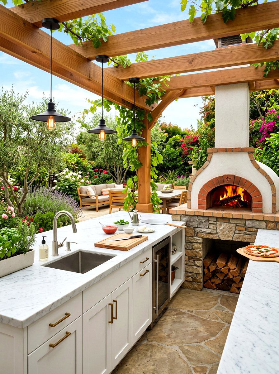 Pizza Oven With Prep Station - 30 outdoor pizza oven ideas