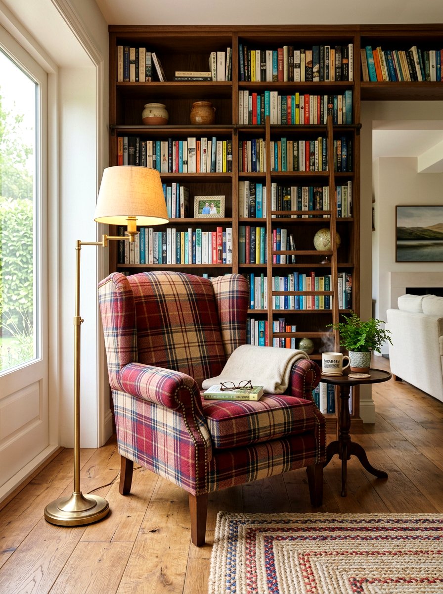 Plaid Accent Chair - 30 plaid decor ideas
