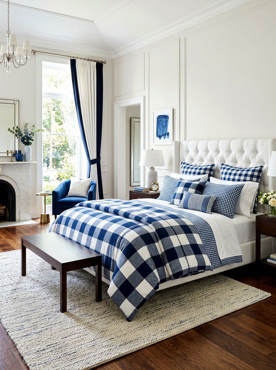 Plaid Bedding Suite - 30 plaid decor ideas