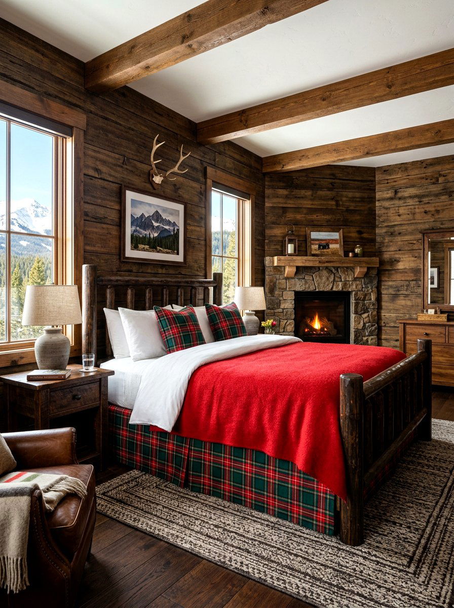 Plaid Tailored Bed Skirt - 30 tailored bed skirt ideas