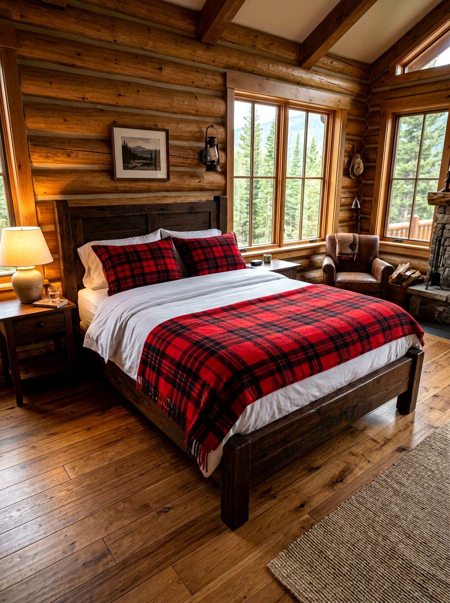 Plaid Wool Blanket - 30 guest room bedding ideas
