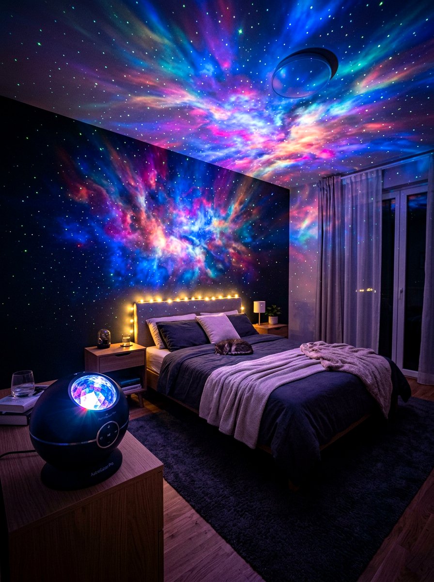 Planetarium Projector Light - 30 space themed bedroom ideas