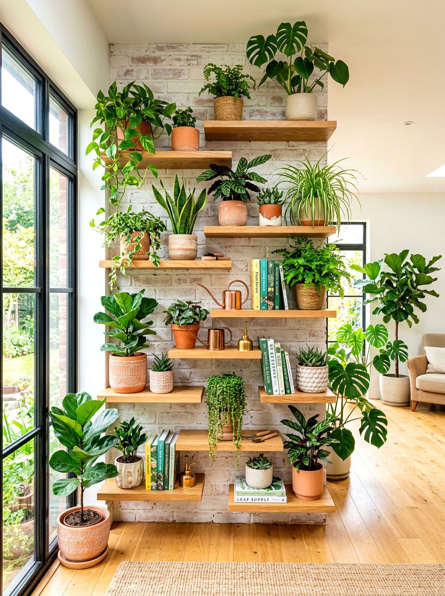 Plant Parent Floating Shelves - 30 floating shelf ideas