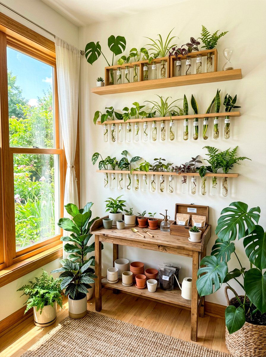 Plant Propagation Station - 30 hobby rich home ideas