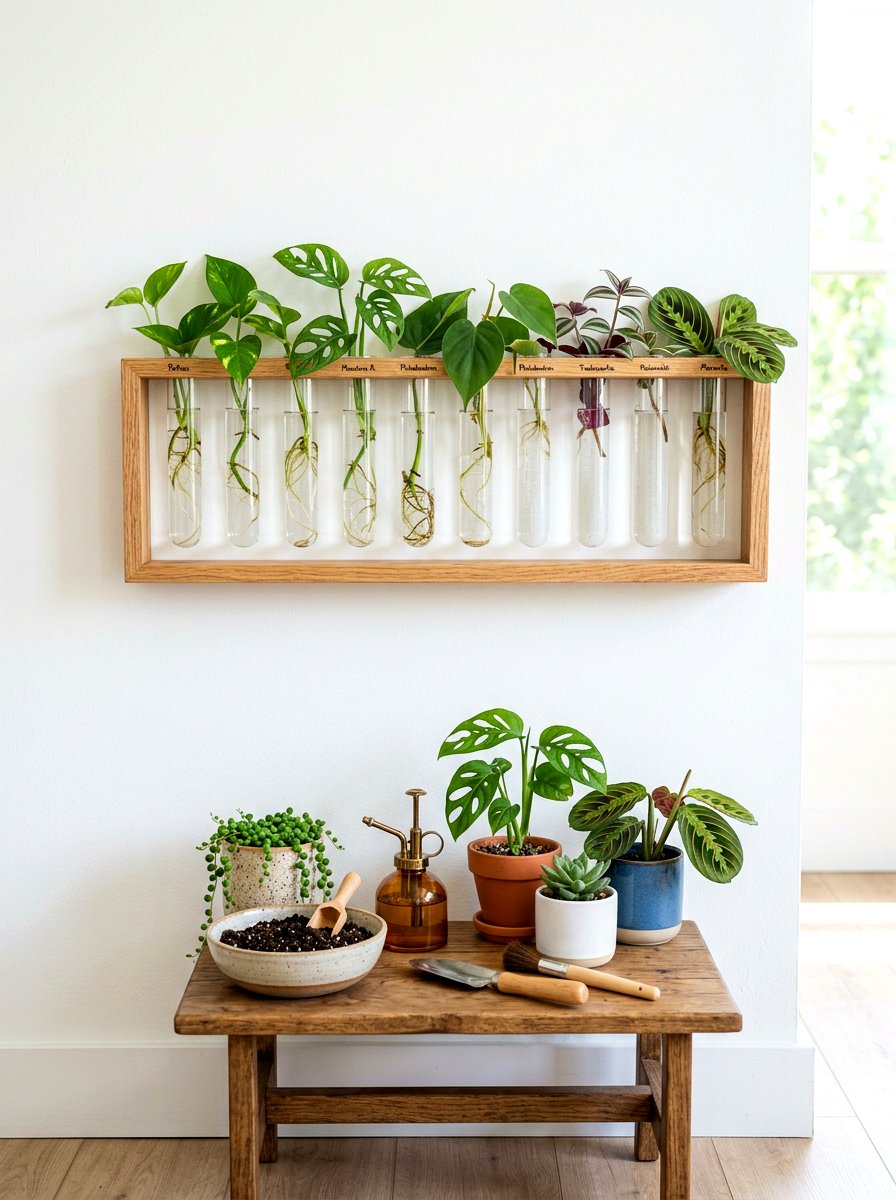 Plant Propagation Station - 30 indoor garden ideas