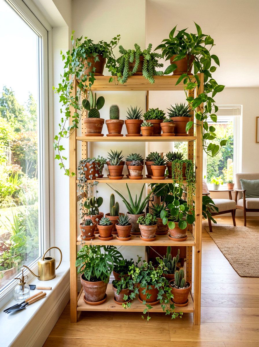 Plant Shelf Styling - 30 shelf styling ideas