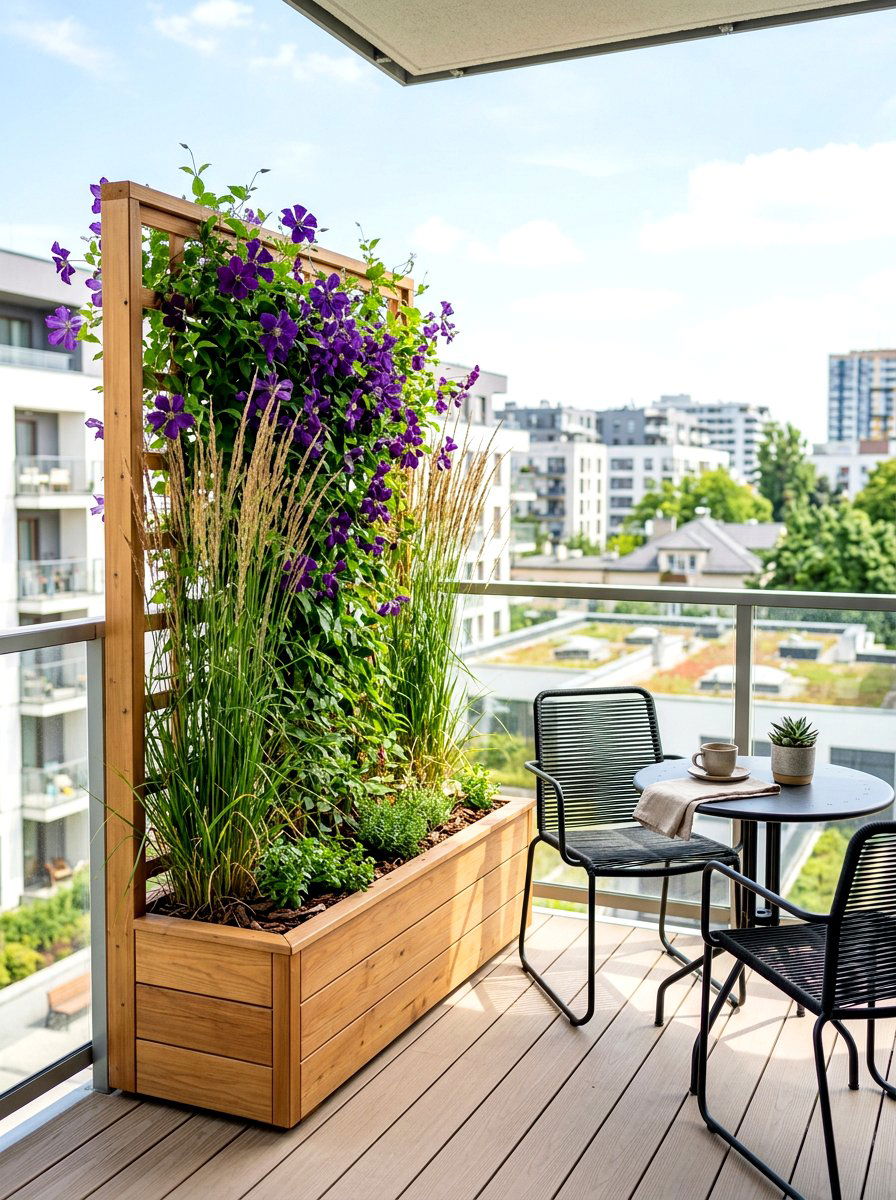 Planter Box Privacy Trellis - 30 trellis privacy ideas