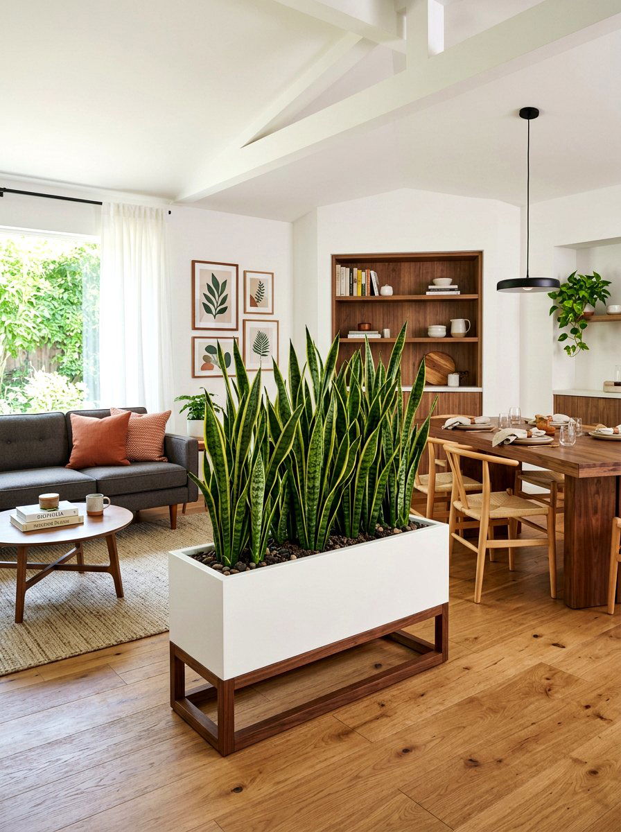 Planter Box Room Divider - 30 partial wall room divider ideas