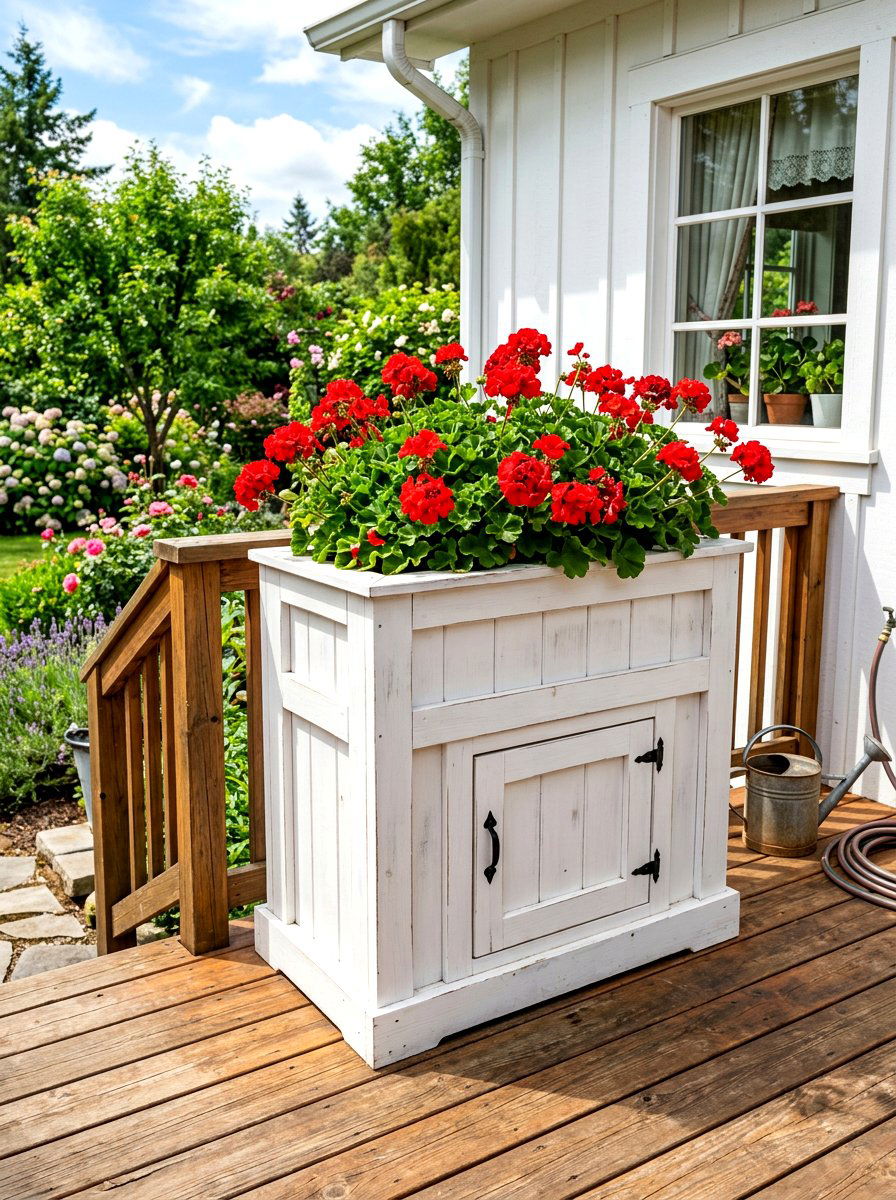 Planter Box - 30 deck storage ideas