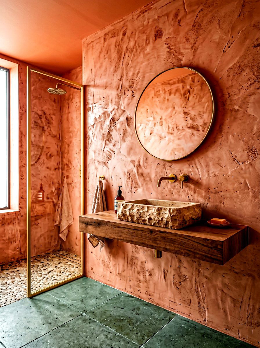 Plaster Bathroom Wall - 30 quiet luxury bathroom ideas