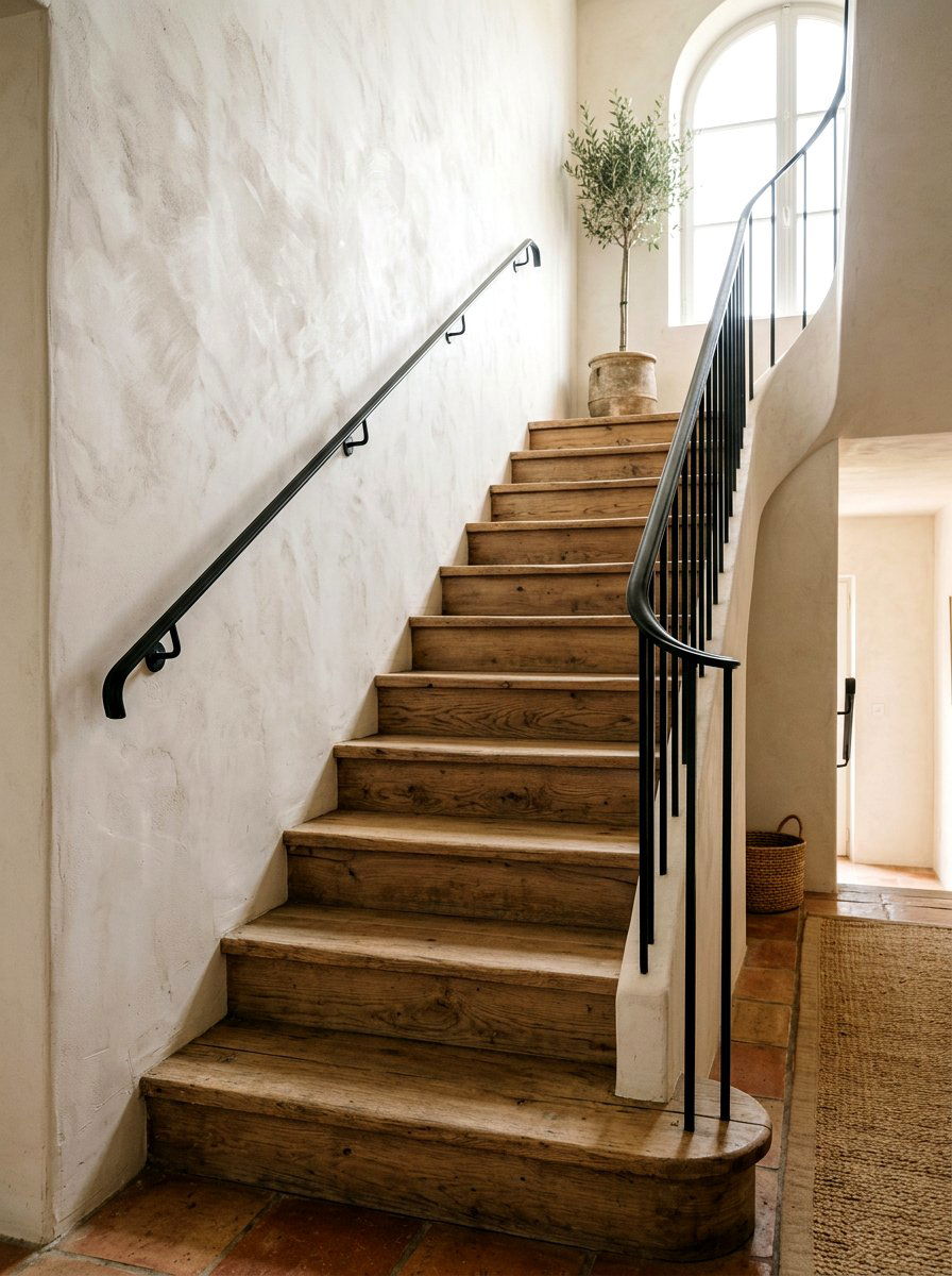 Plaster Effect Panel - 30 staircase wall panel ideas