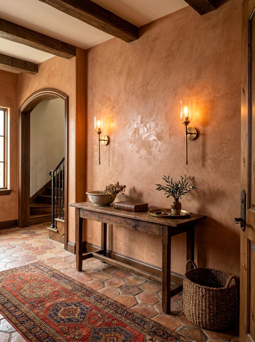 Plaster Wall Entryway - 30 quiet luxury entryway ideas