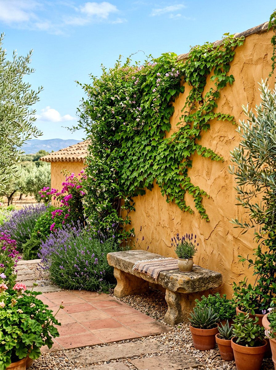 Plaster Wall Finish - 30 Tuscan patio ideas