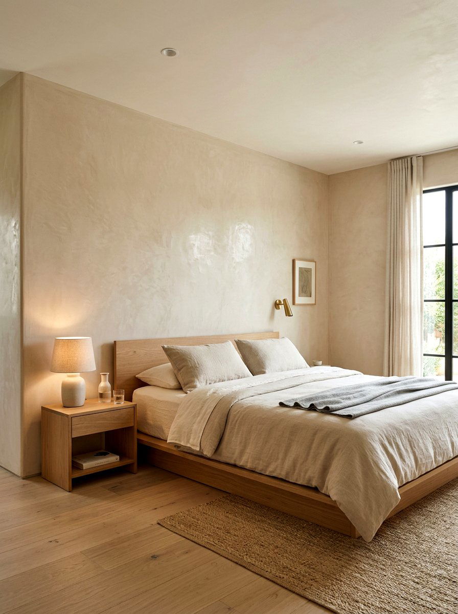 Plaster Wall Finish - 30 Moroccan bedroom ideas