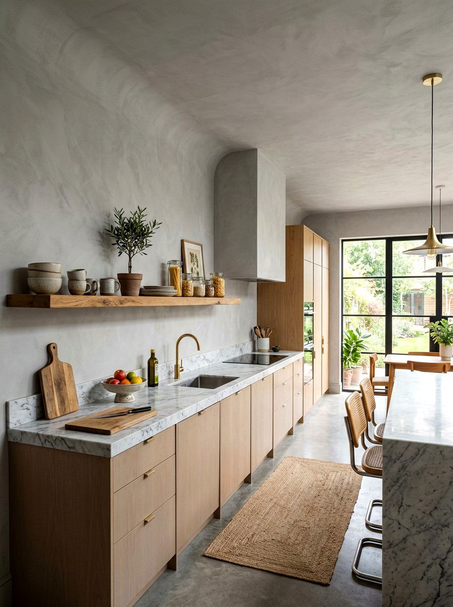 Plaster Wall Kitchen Finish - 30 Parisian kitchen ideas