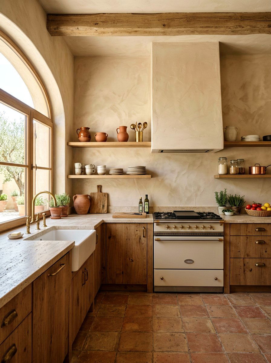 Plaster Wall Kitchen - 30 California casual kitchen ideas