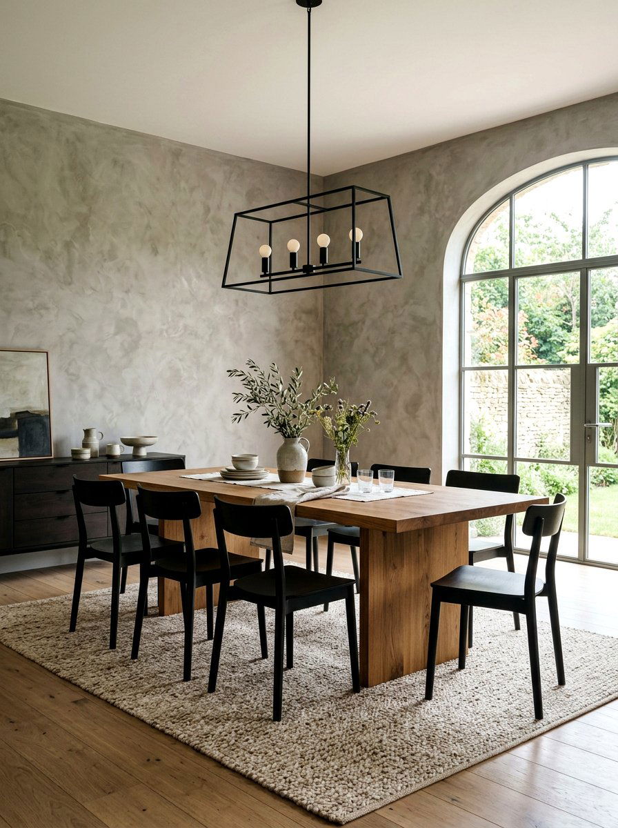 Plaster Wall Texture - 30 quiet luxury dining room ideas