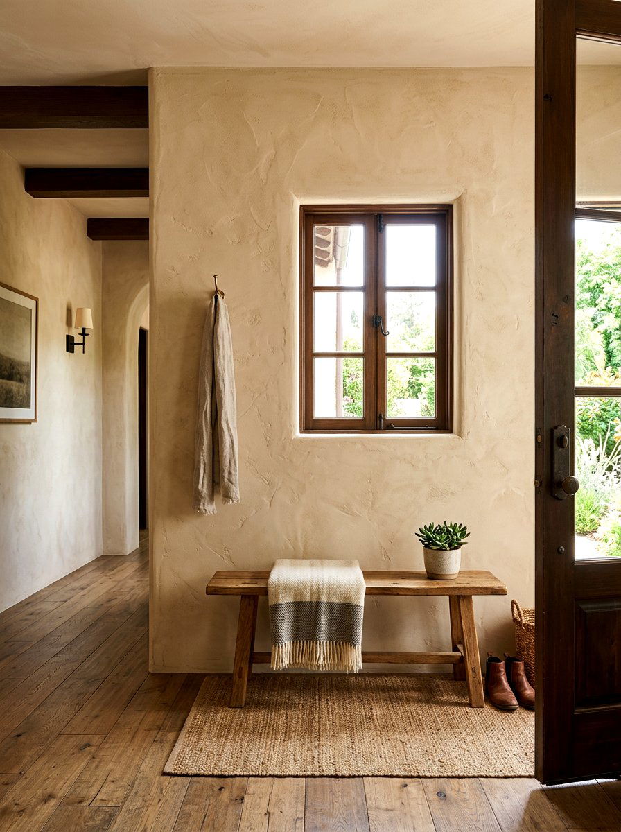Plaster Walls Entryway - 30 old world entryway ideas