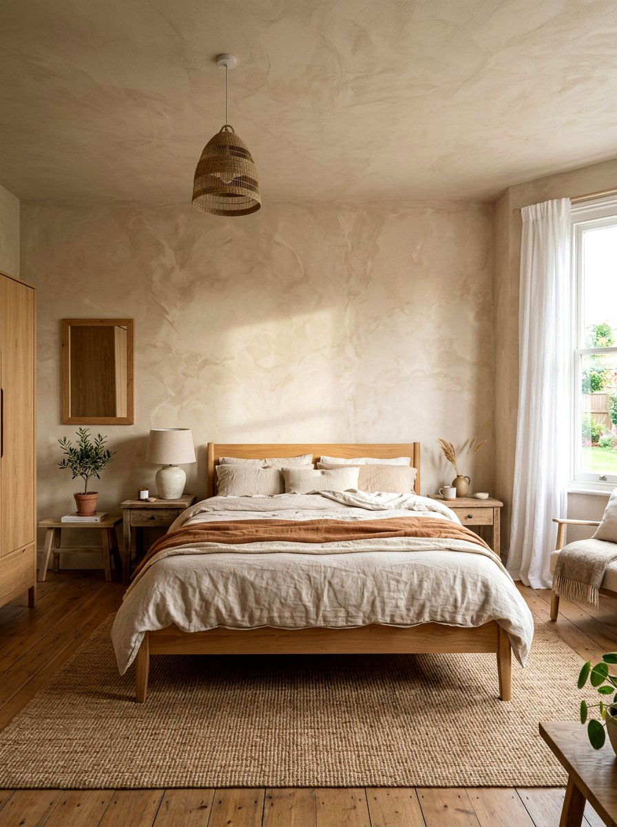 Plaster Walls - 30 spring bedroom refresh ideas