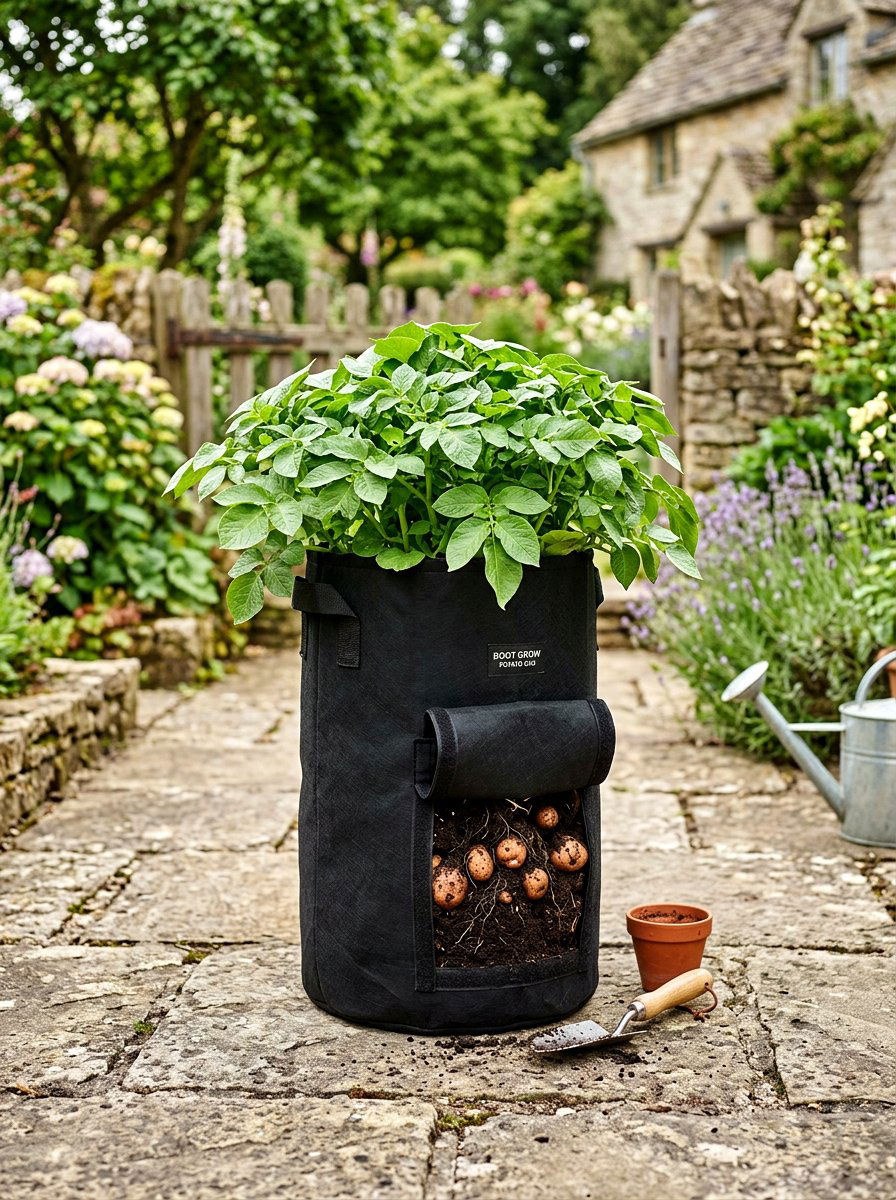 Plastic Bag Vertical Potato - 30 container vegetable garden ideas